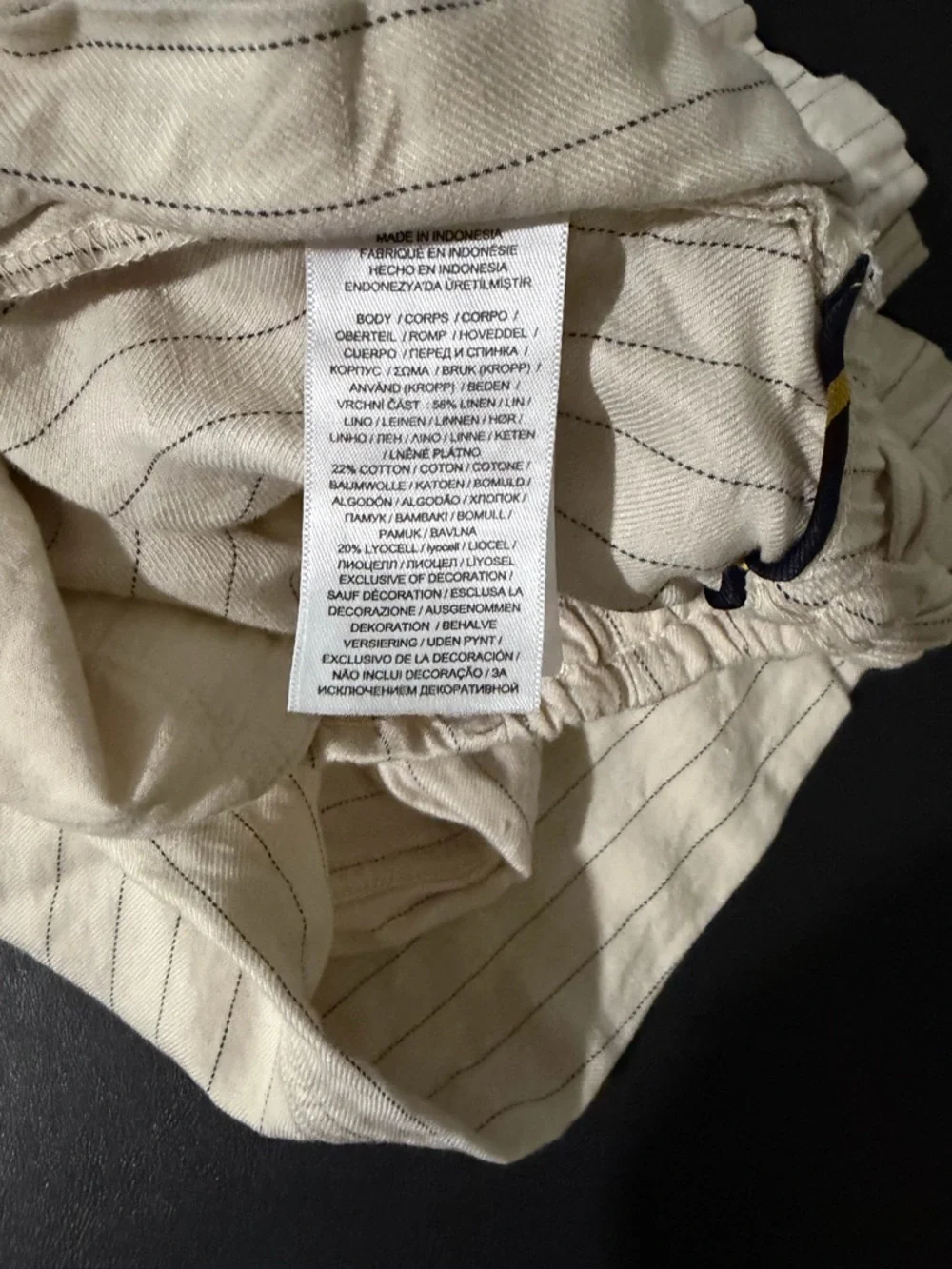 Polo by Ralph Lauren Cream Pinstripe Chinos
